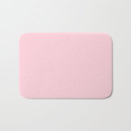 Light Soft Pastel Pink Solid Color Badematte