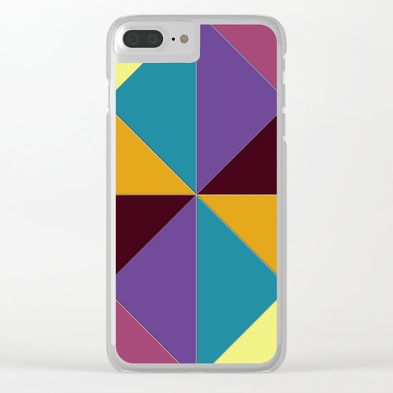 Abstract #310 Clear iPhone Case