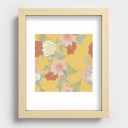 Bonjour in yellow Recessed Framed Print