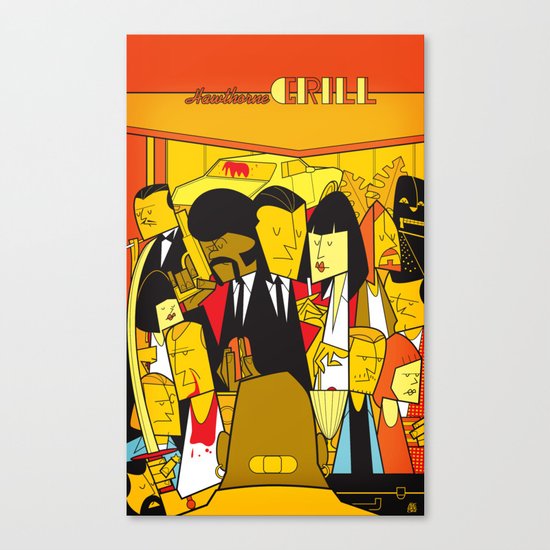 Pulp Fiction (variant aspect ratio) Canvas Print