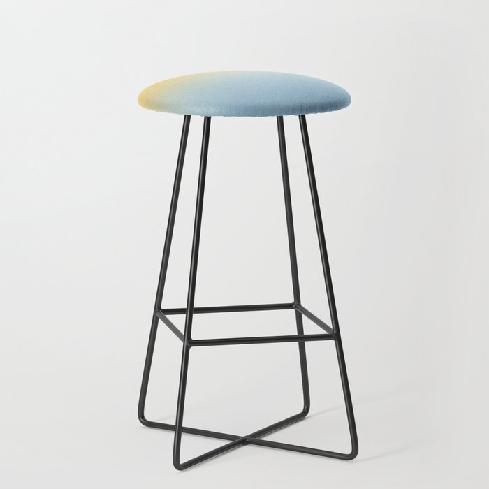 Yellow to Blue Gradient Bar Stool