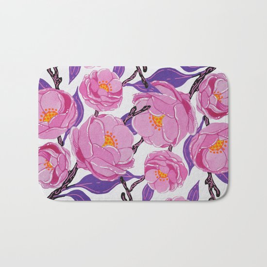 Flower study Bath Mat