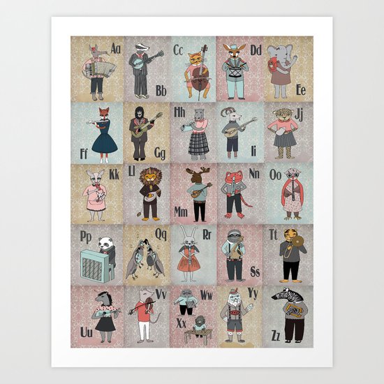 Alphabet - ABC Art Print