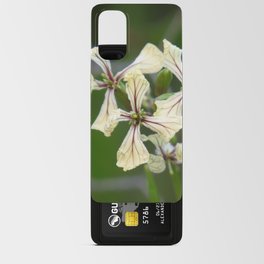 community garden floral - unusual off-white blossoms Android Card Case