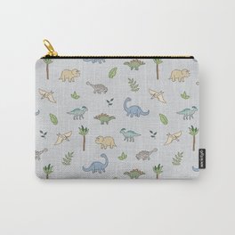 Dinosaurs grey Carry-All Pouch