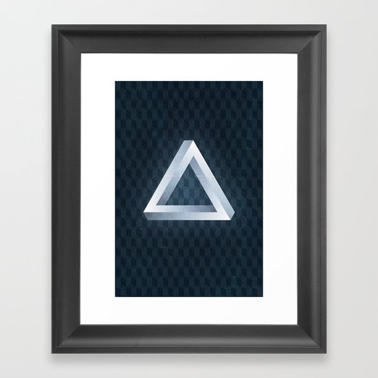 Triangle Framed Art Print