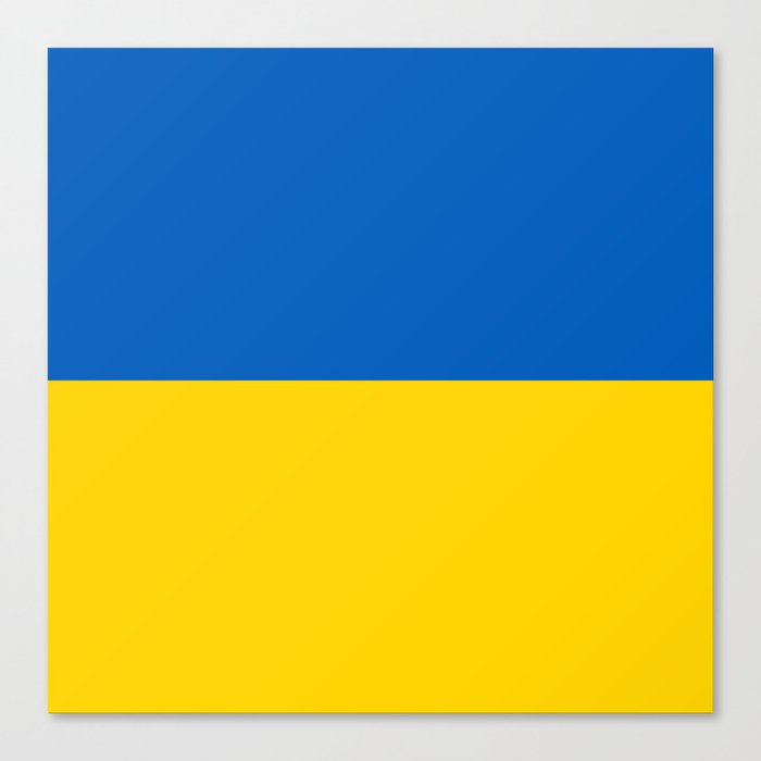 Blue and Yellow Flag Horizontal Canvas Print