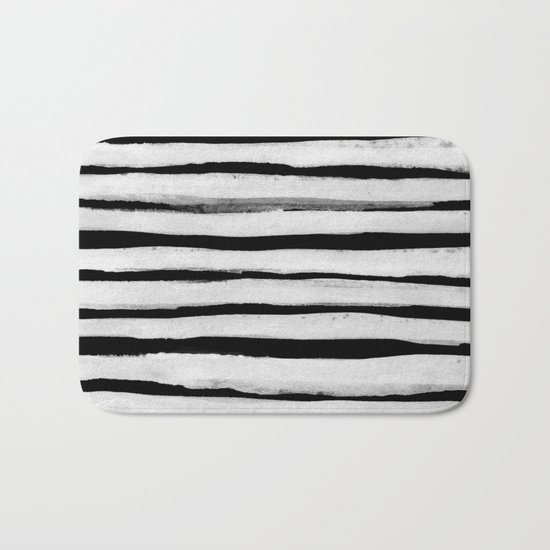 Black and White Stripes II Bath Mat