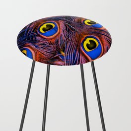 Peacock Feathers 2 Counter Stool