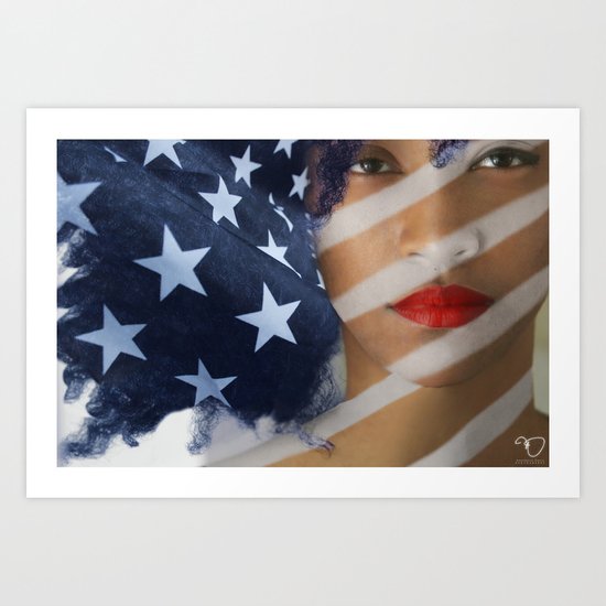 American Girl Art Print