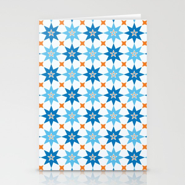 Medina Morocco tile pattern. Digital Illustration background Stationery Cards