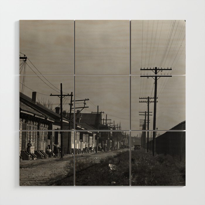 Walker Evans, A street in New Orleans  Wood Wall Art