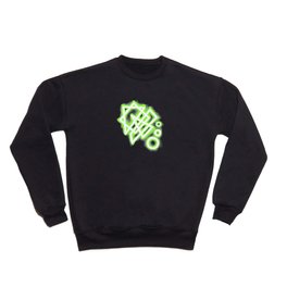 Glowing green cyberpunk pattern Crewneck Sweatshirt