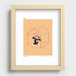 CAT FIRE Recessed Framed Print