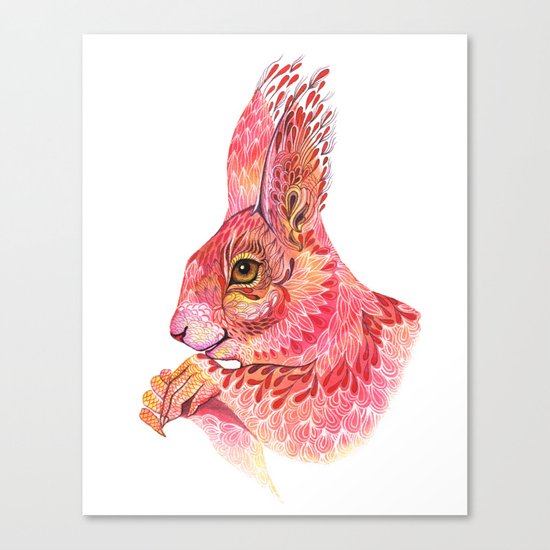 The squirrel magic Canvas Print