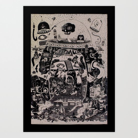 contacto real Art Print
