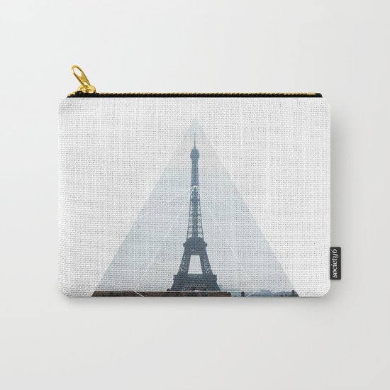 Eiffel Tower Art - Geometric Photography Carry-All Pouch