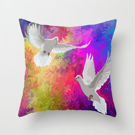 doves Throw Pillow