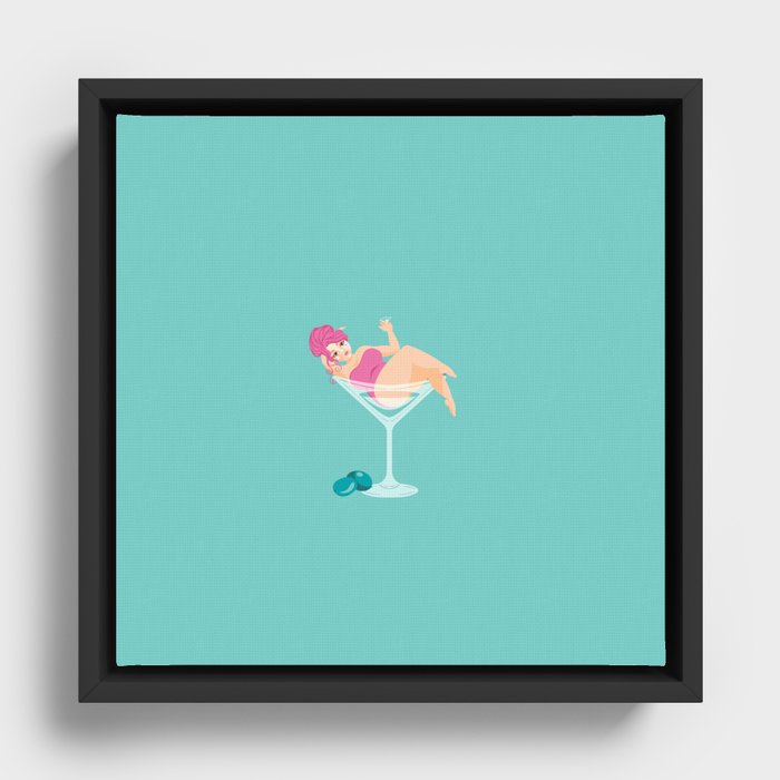 Martini Framed Canvas
