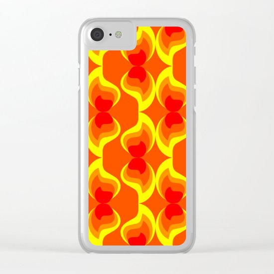 Flames Clear iPhone Case