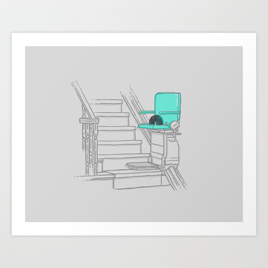 Over the hill Art Print