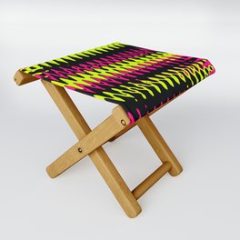 Chaos- Pink and Yellow Folding Stool