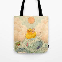 Duck at Sea Tote Bag