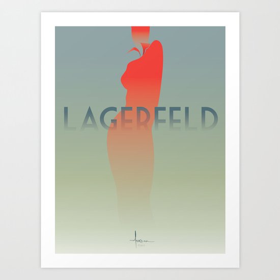 HomagetoFASHION_Karl Largerfeld Art Print
