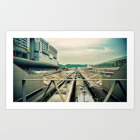 Train station Art Print