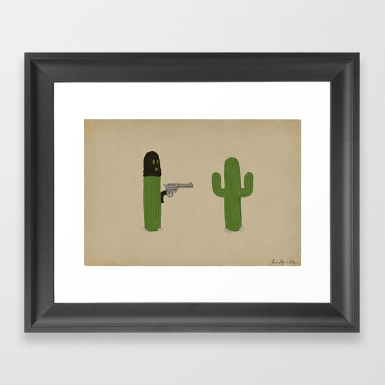 Stick'em Up Framed Art Print