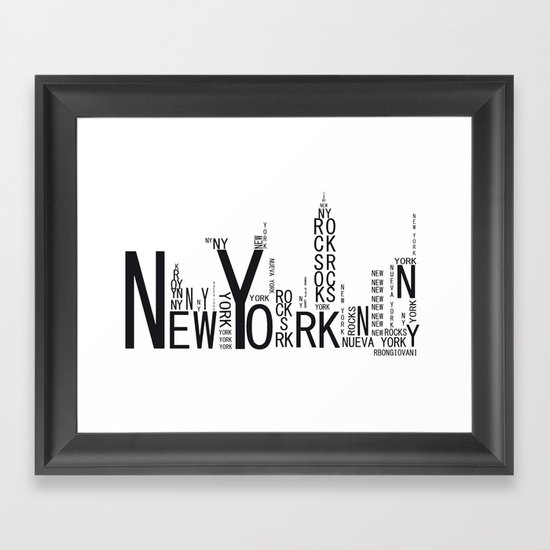 NEW YORK Framed Art Print