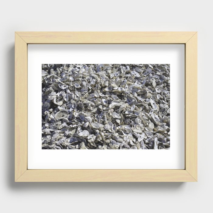 Shucked Oyster Shells Recessed Framed Print