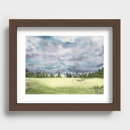 Ethereal Vista | Watercolor Landscape Recessed Framed Print