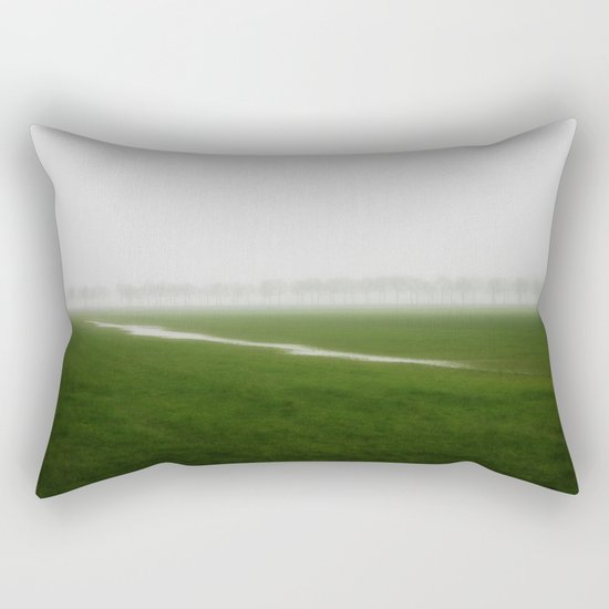 Foggy Landscape - JUSTART © Rectangular Pillow