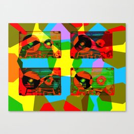 AUDIOTAPES CAMOUFLAGE 2 Canvas Print