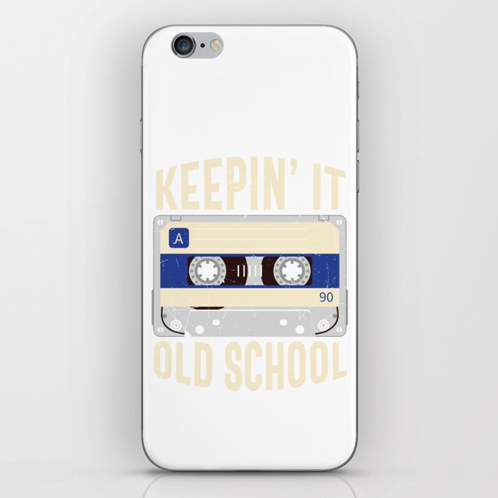 Keepin' It Old School Cassette Tape Retro iPhone Skin