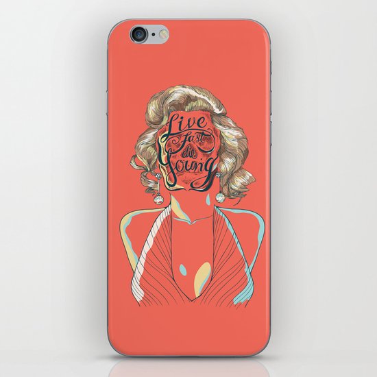 Live Fast Die Young iPhone Skin