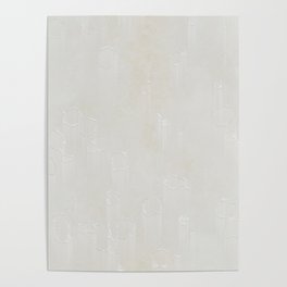 White Wall Poster