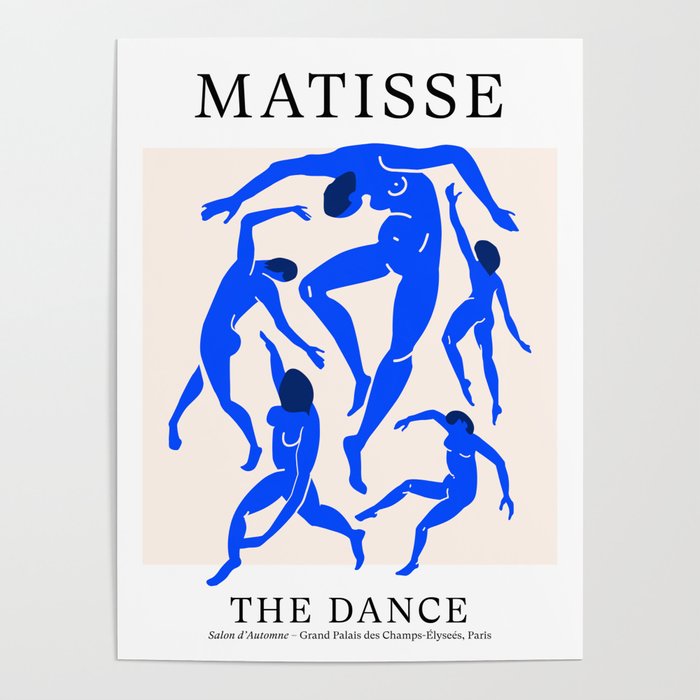 The Dance 3 | Henri Matisse - La Danse | Ultramarine Blue Edition Poster