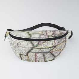 United States of America-Melish, John-1818 vintage pictorial map Fanny Pack