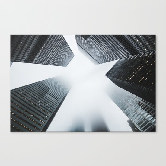 Hyper Fog - New York City Canvas Print