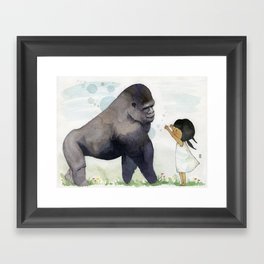 Hug me , Mr. Gorilla Framed Art Print
