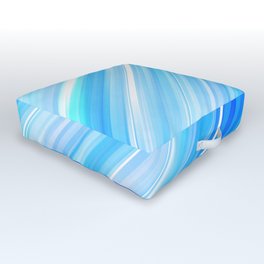 ABSTRACT BLUE DIAGONAL. Outdoor Floor Cushion