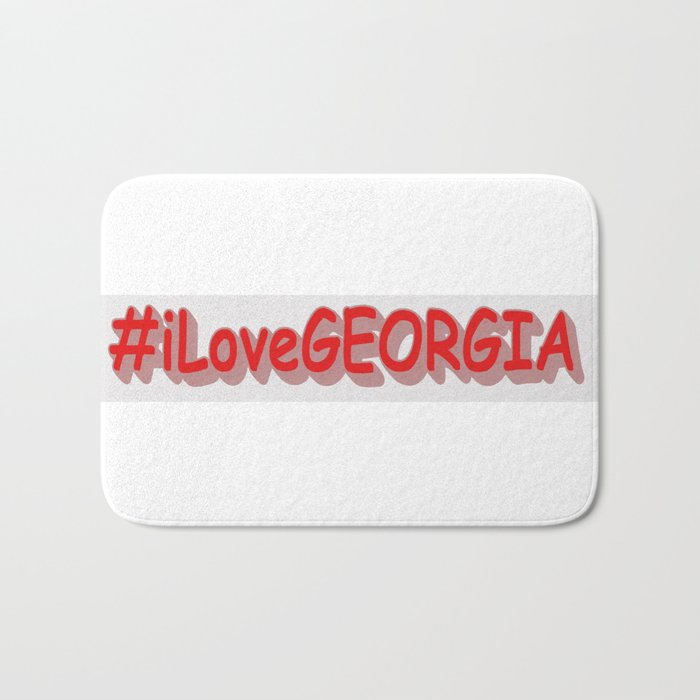 "#iLoveGEORGIA " Cute Design. Buy Now Bath Mat