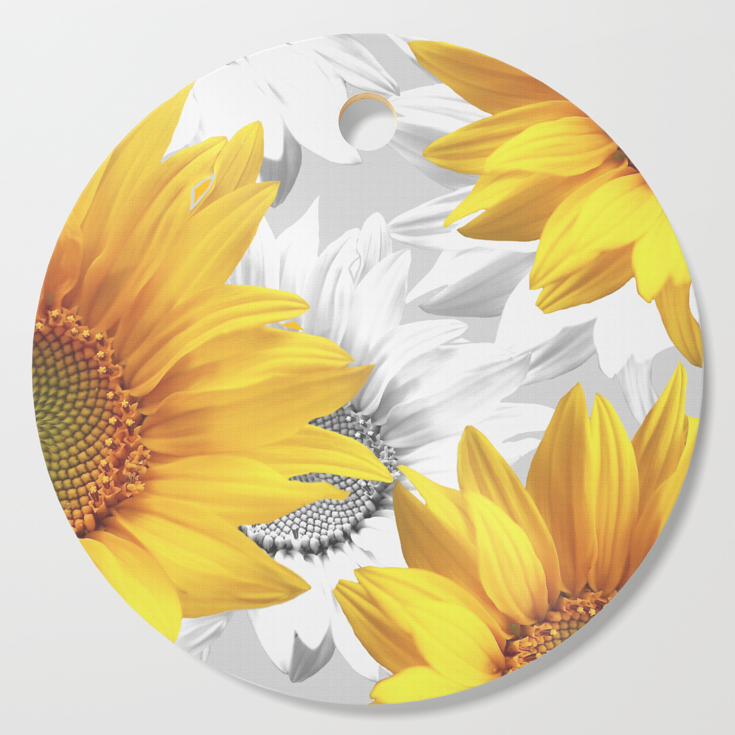 sunflower cutting board