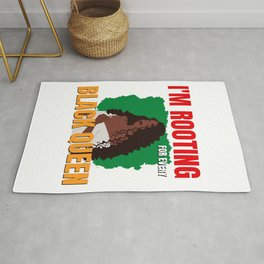 I'm Rooting For Everybody Black - I'm Rooting For Every Black Queen - Black History Month Area & Throw Rug