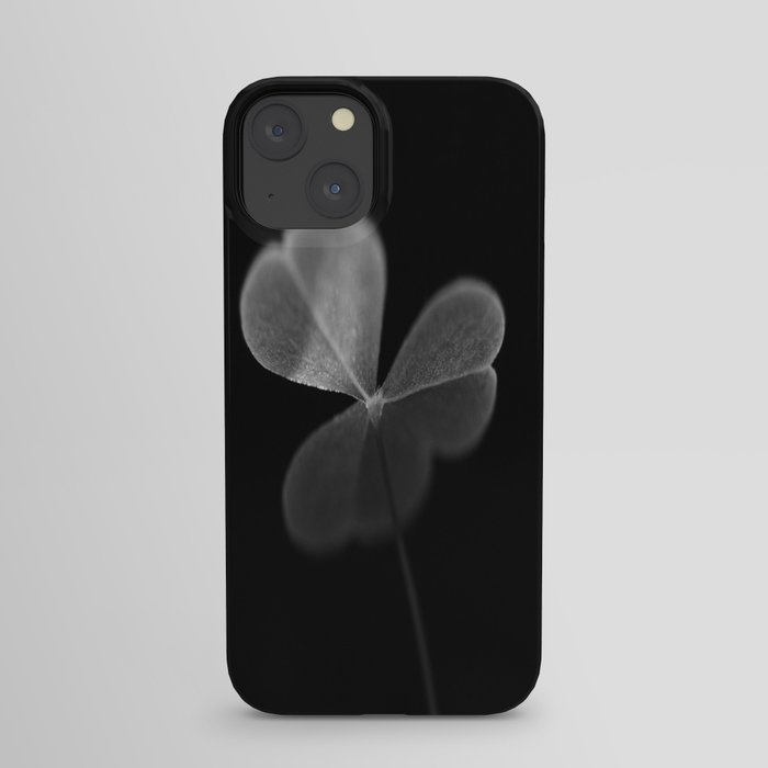 Oxalis in black and white iPhone Case