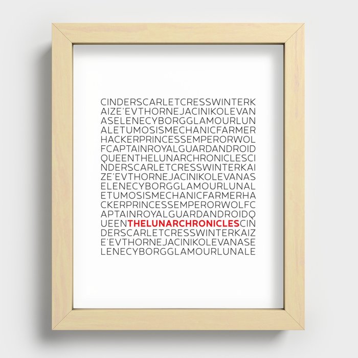 Type: Lunar Chronicles Recessed Framed Print