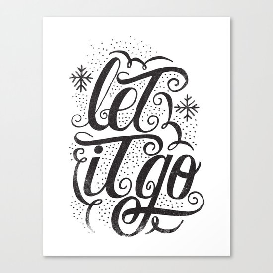 let it go Canvas Print
