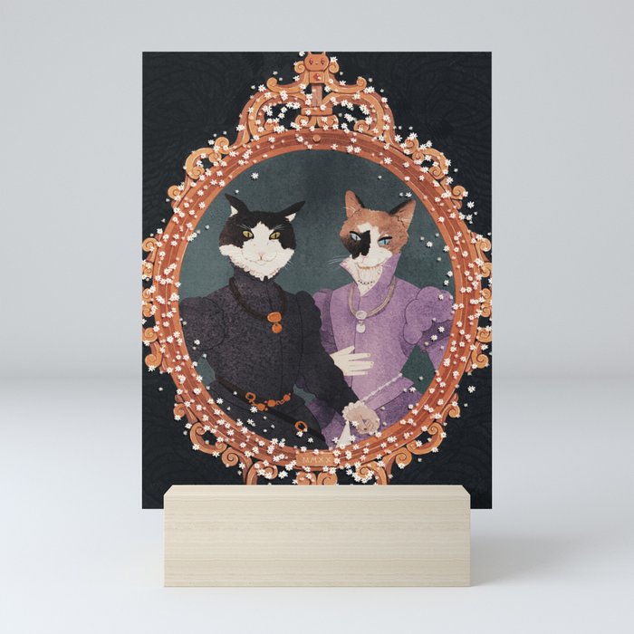 royal cats mini art print by bbbibilandia